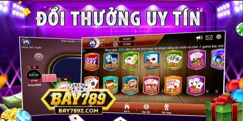 Bay789 sở hữu kho game bài đặc sắc
